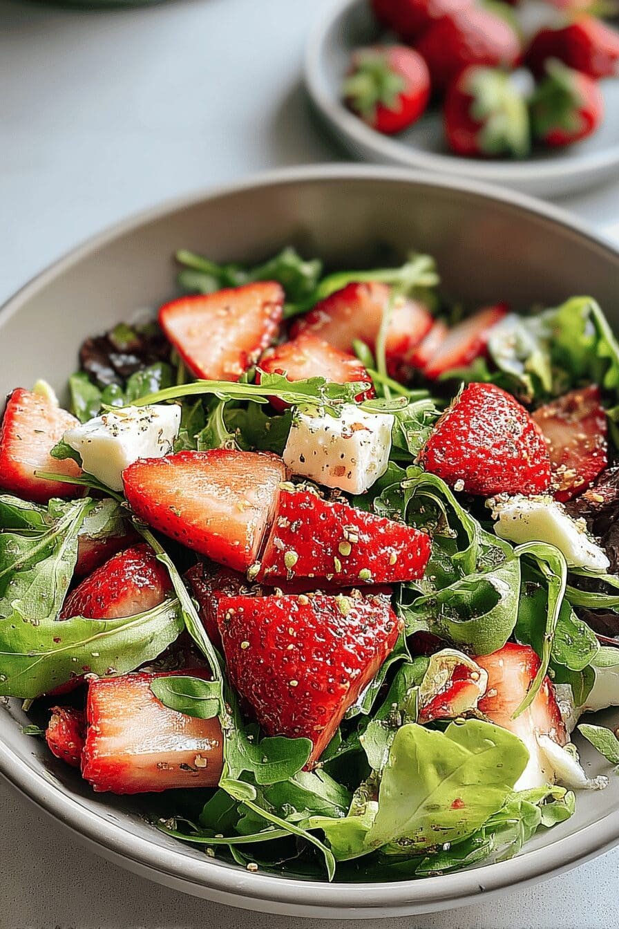 strawberry arugula salad