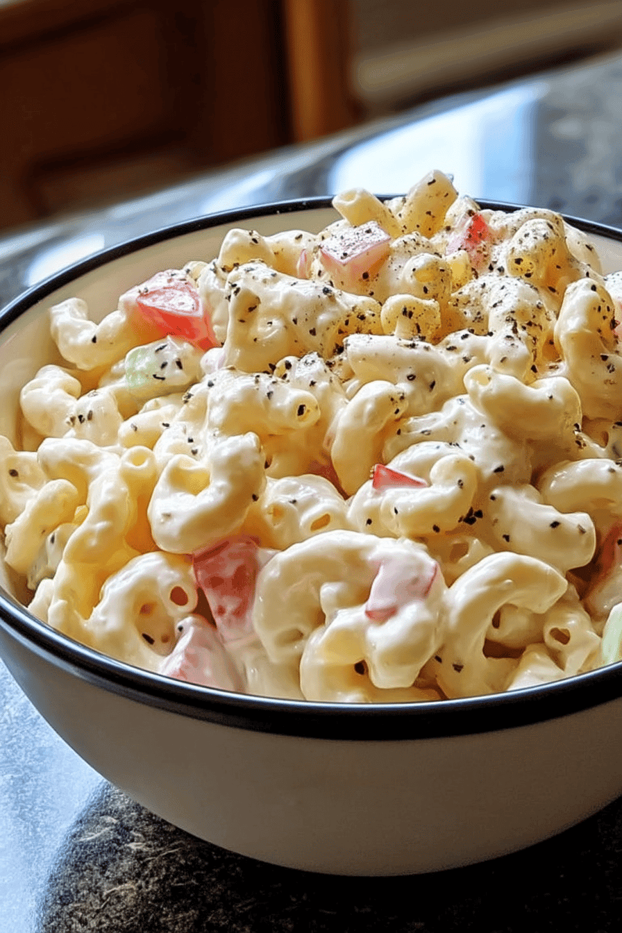 sweet amish macaroni salad