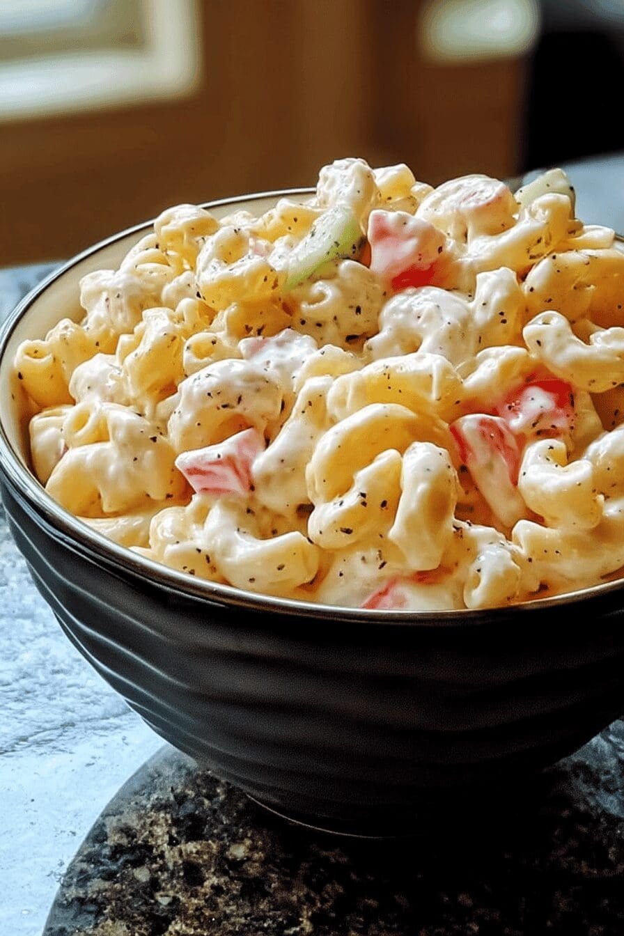 sweet amish macaroni salad