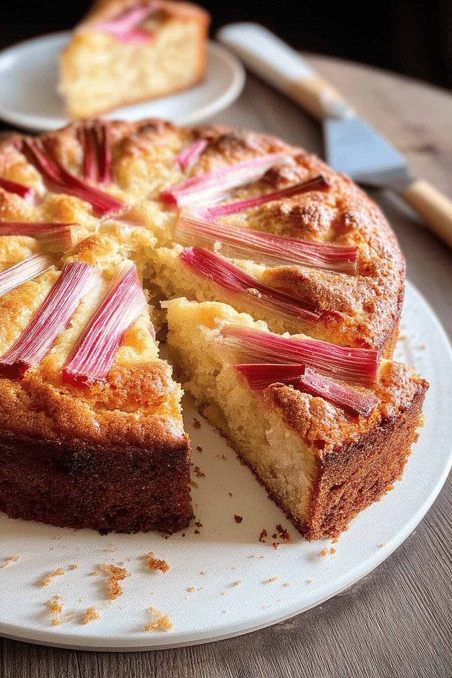 vanilla rhubarb cake recipe