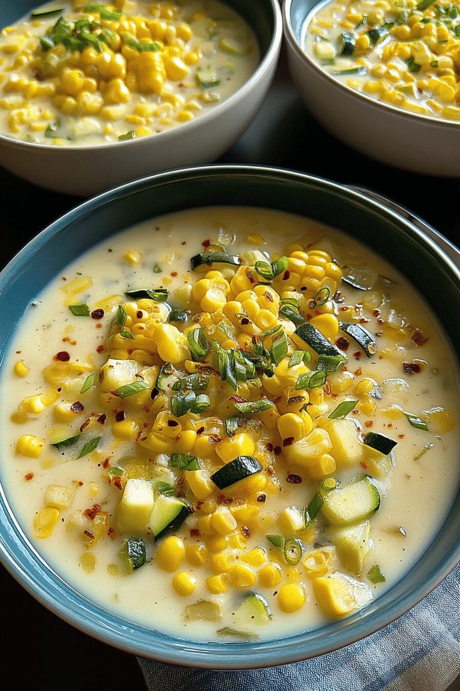 zucchini corn chowder