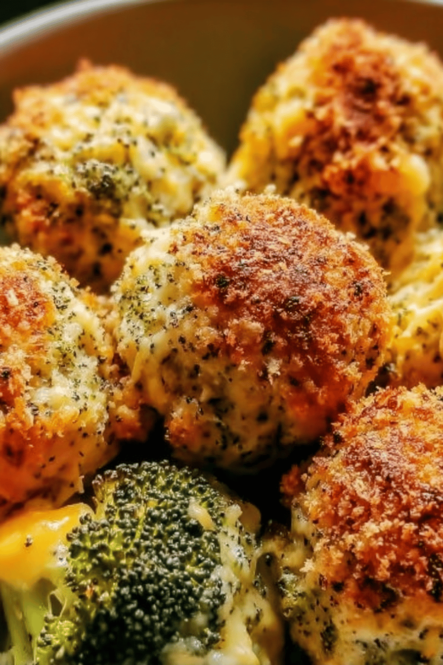 Baked Broccoli Cheese Balls