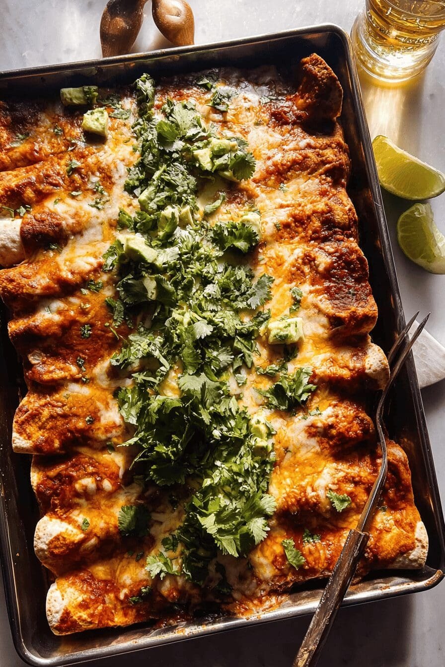 Black Bean Sweet Potato Enchiladas