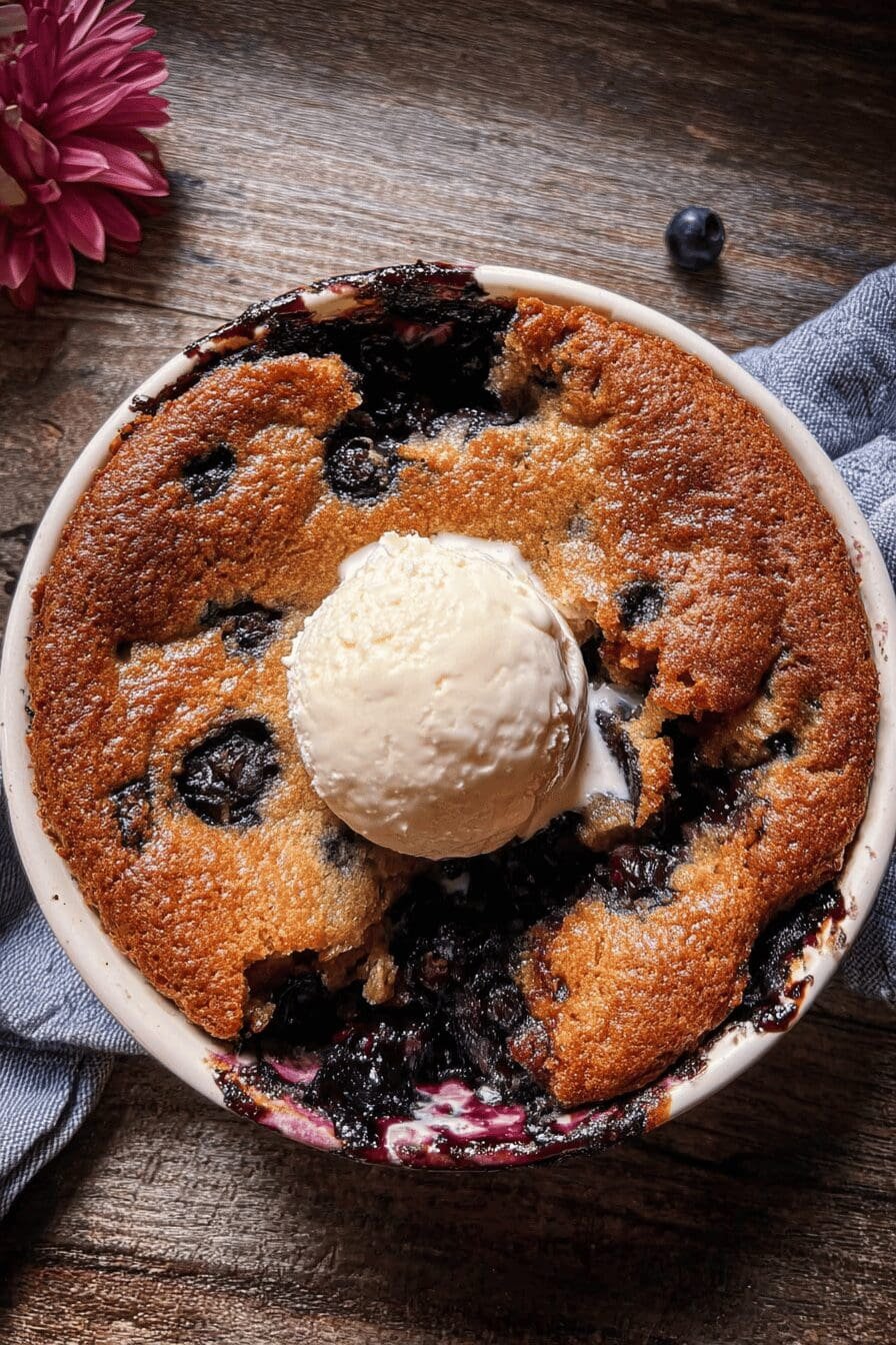 Blueberry Cookie Cobbler