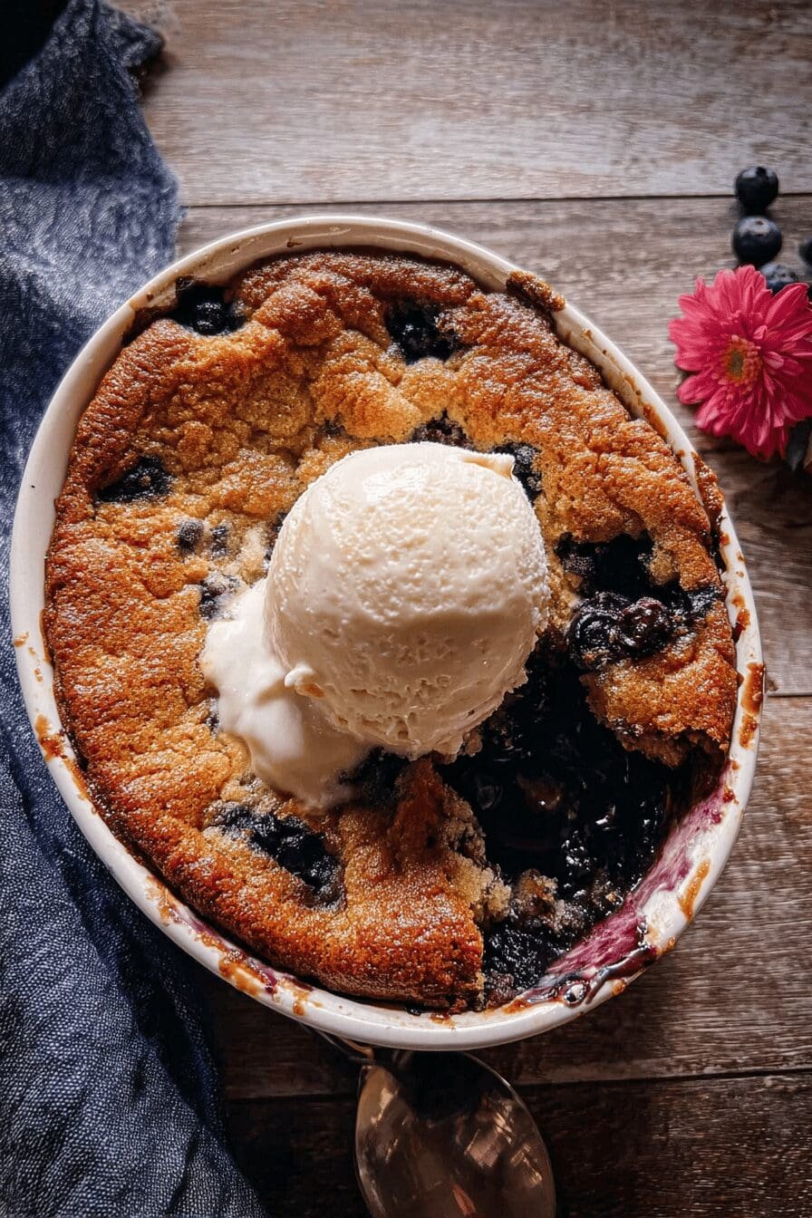 Blueberry Cookie Cobbler