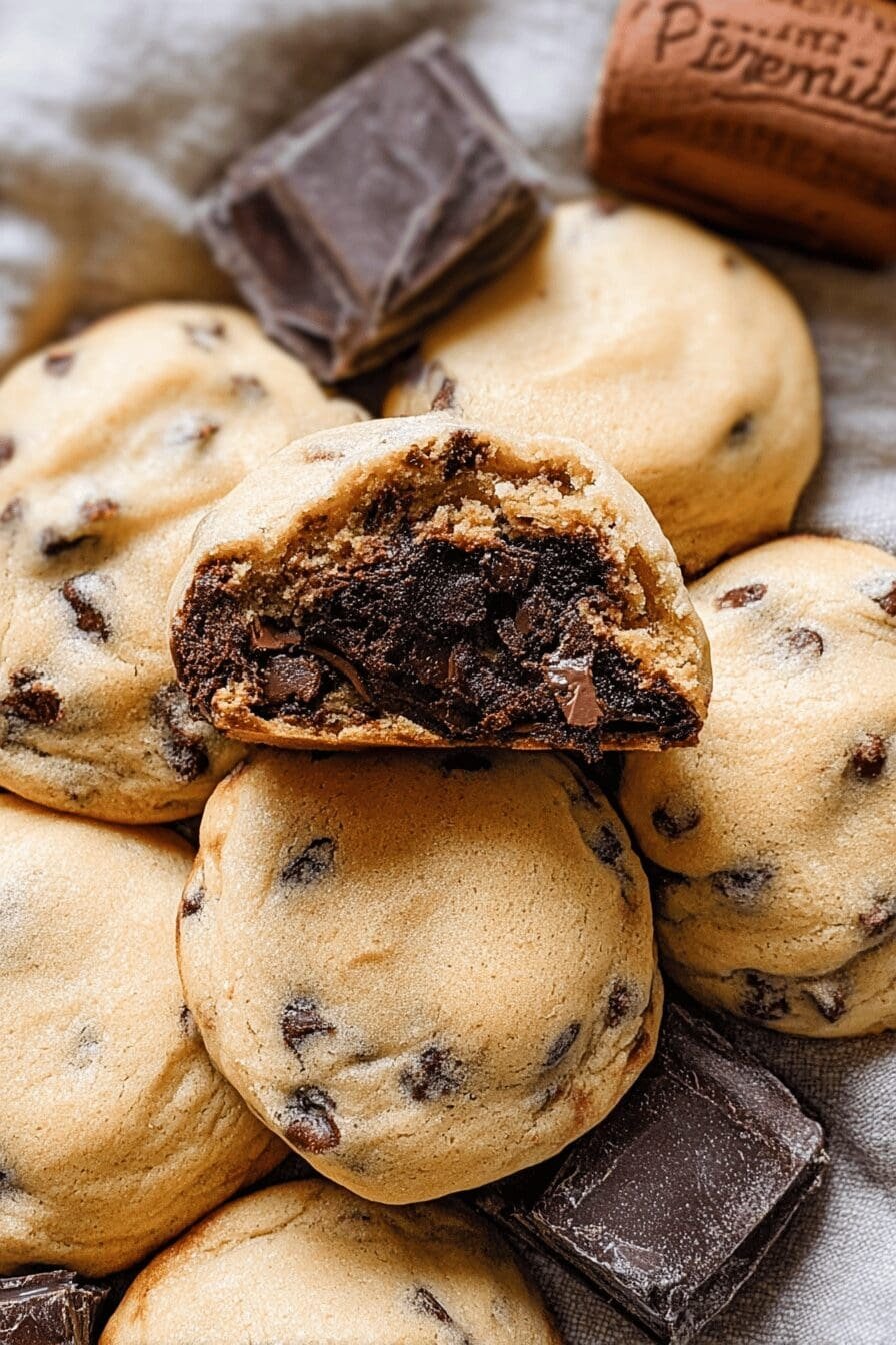 Brownie Stuffed Chocolate Chip Cookies