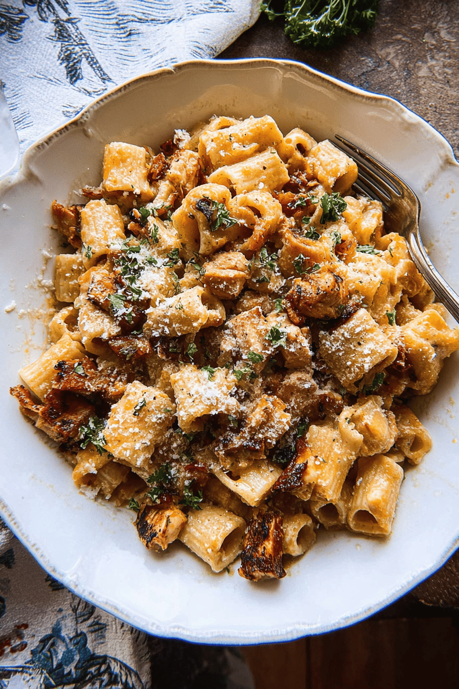 Butternut Squash Sun Dried Tomato Chicken Pasta