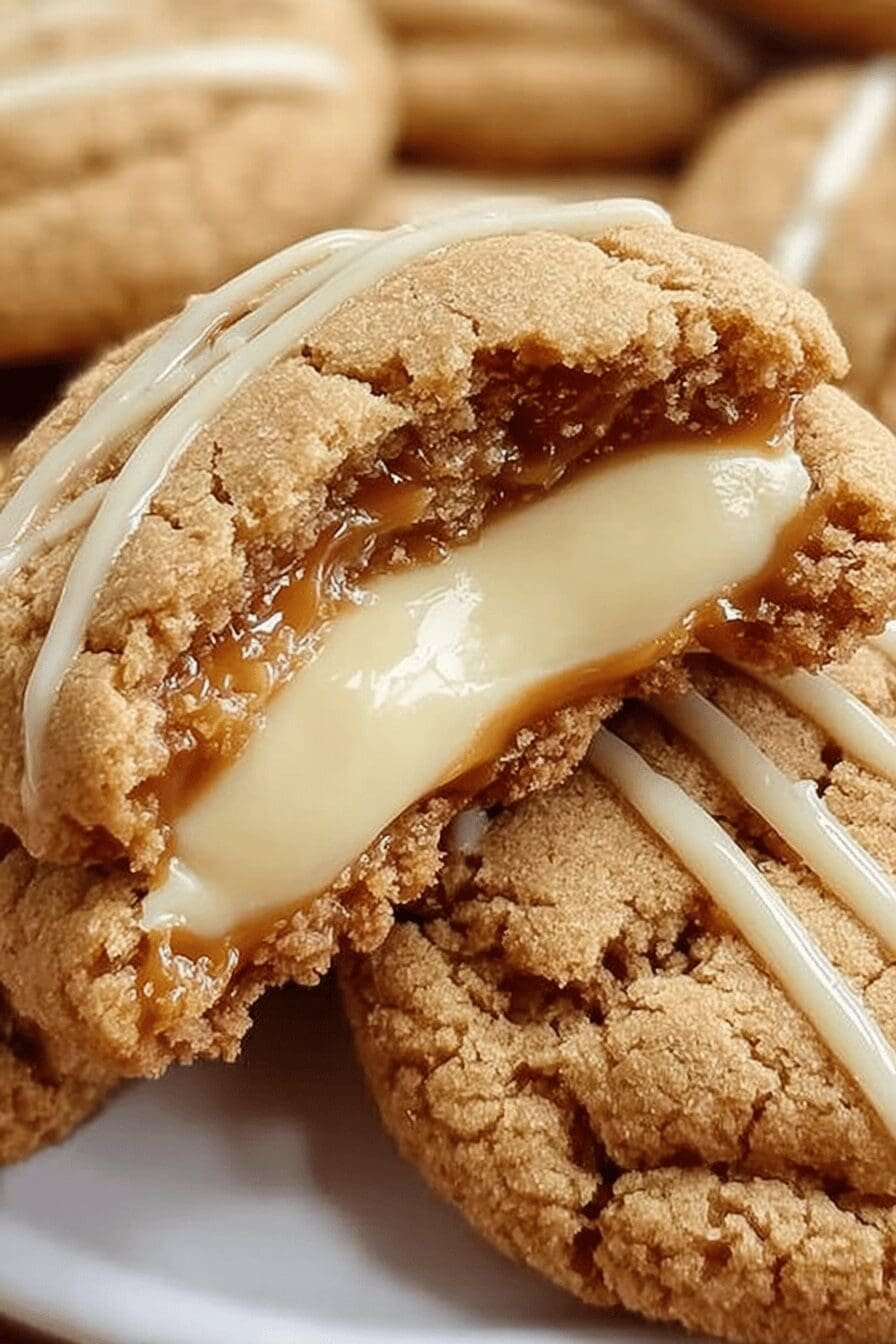 Caramel Cheesecake Cookies