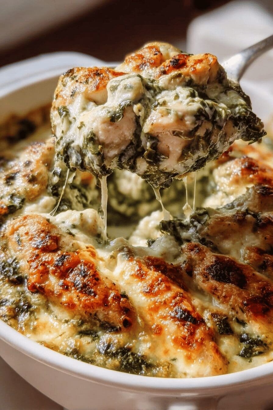 Chicken And Spinach Casserole