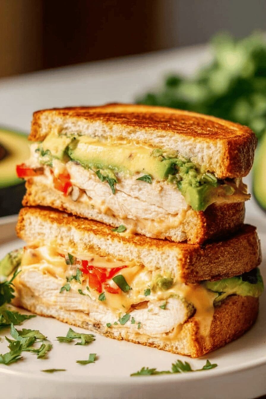 Chicken Avocado Melt Sandwich
