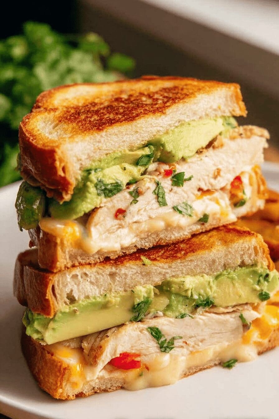Chicken Avocado Melt Sandwich