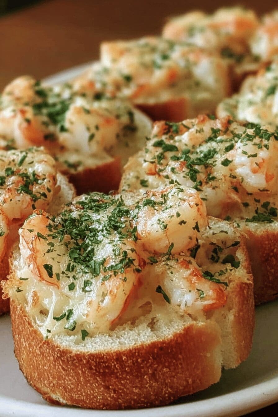 Crabby Shrimp Garlic Bread Bombs