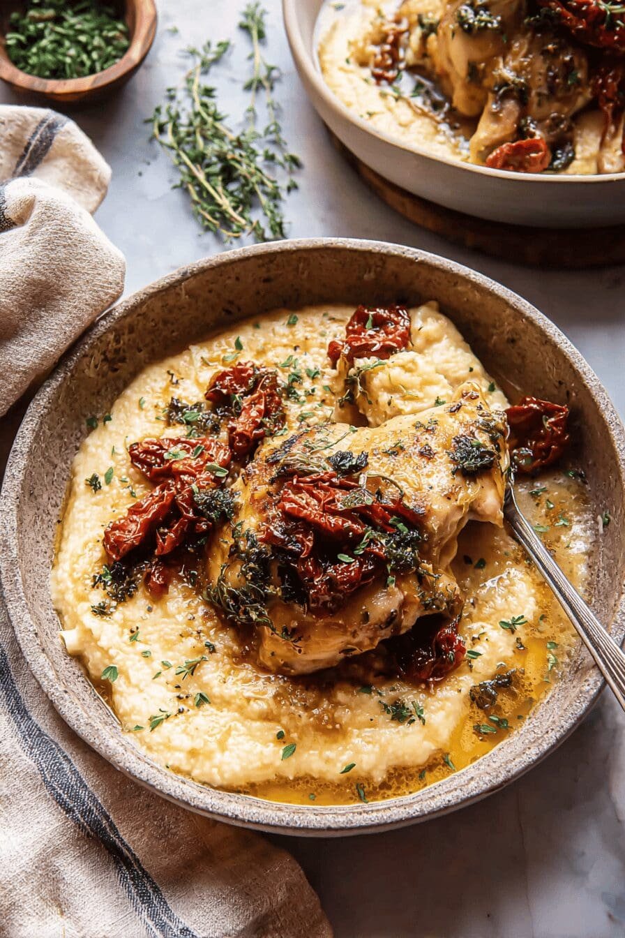 Crockpot Sun Dried Tomato Chicken