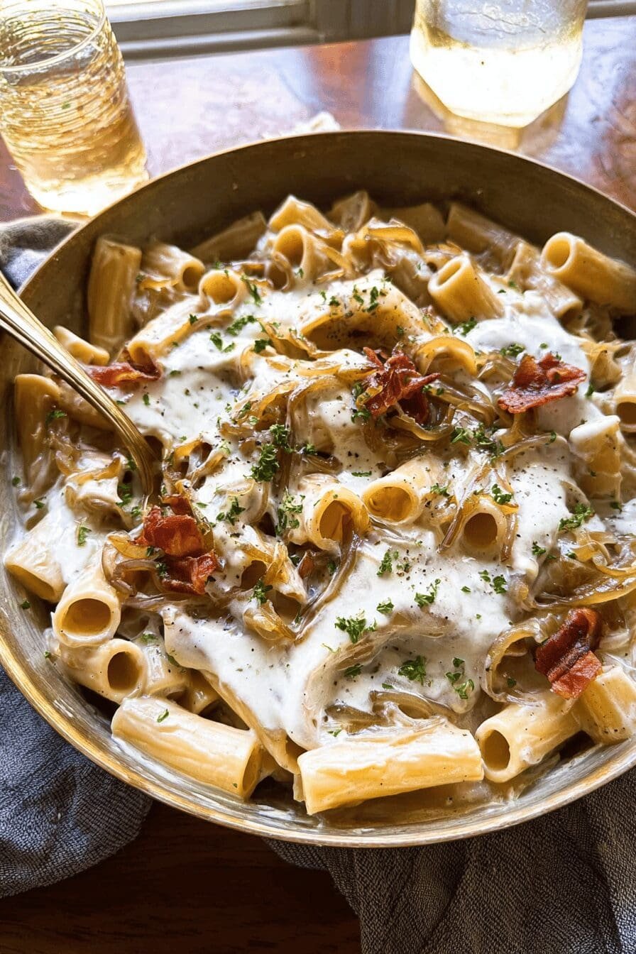 French Onion Pasta
