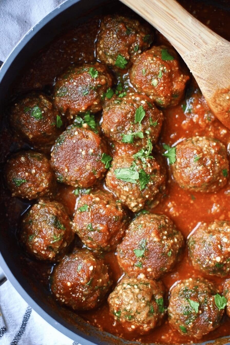 Garlic Parmesan Meatballs