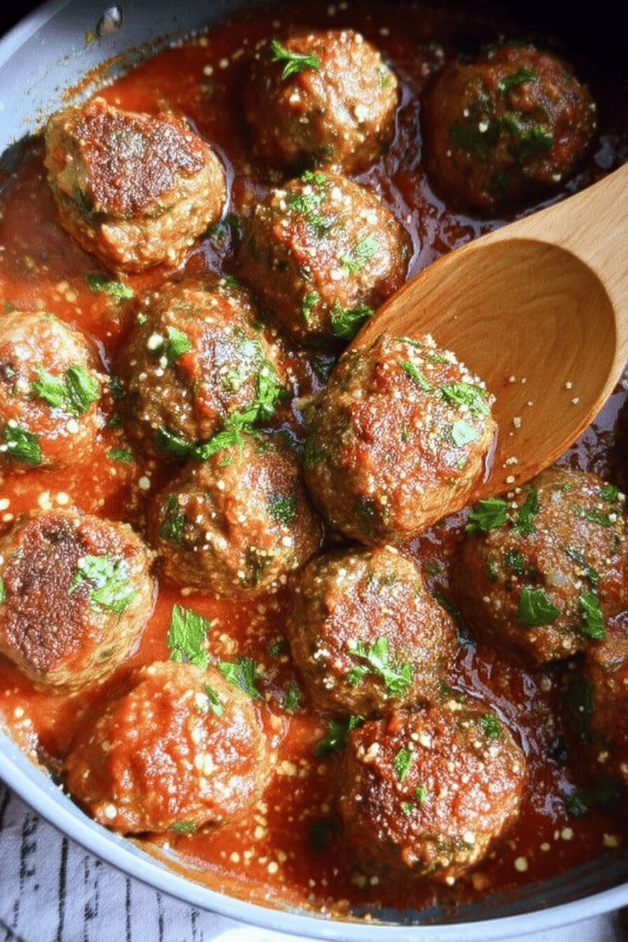 Garlic Parmesan Meatballs