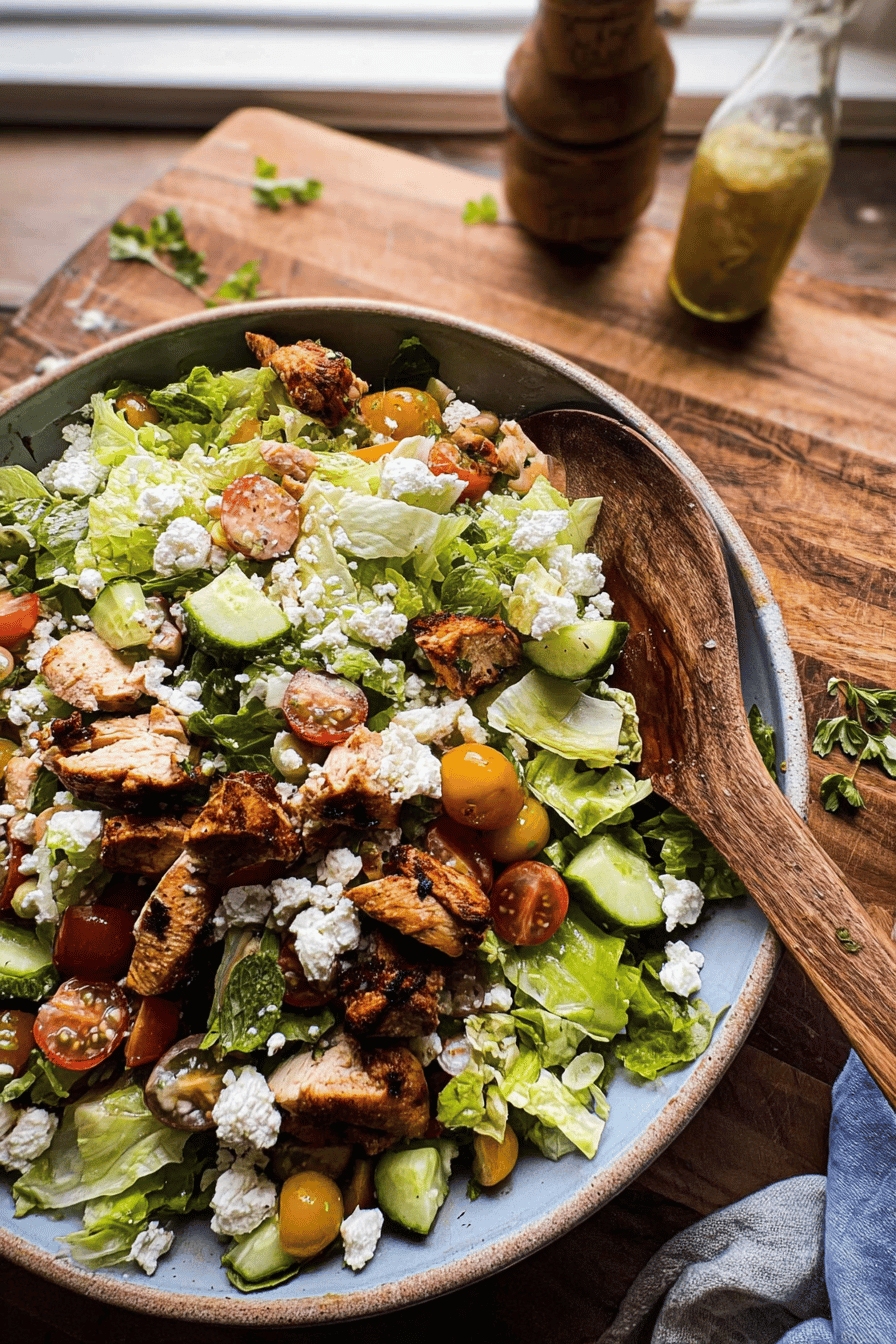 Greek Chicken Chopped Salad