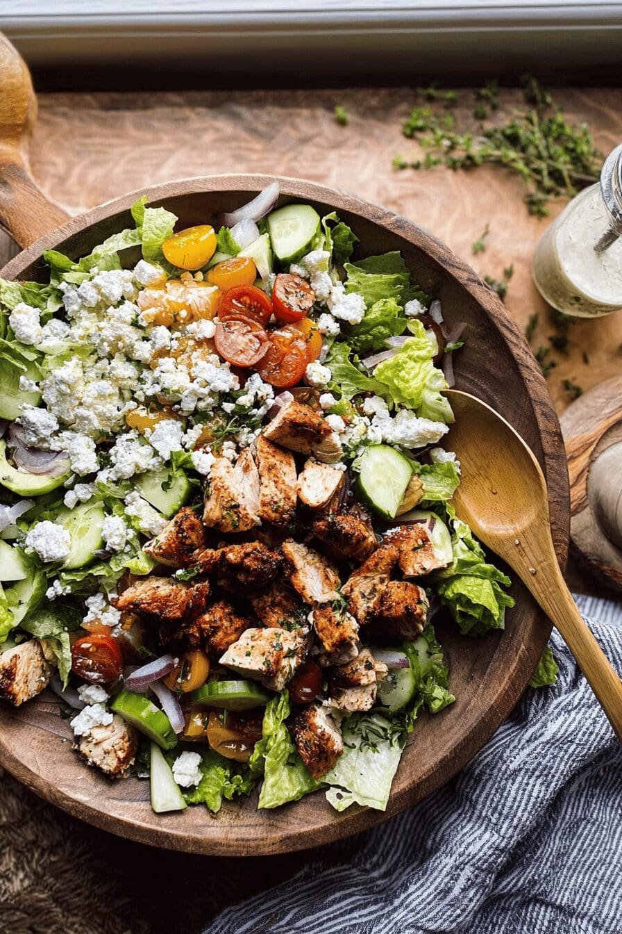 Greek Chicken Chopped Salad