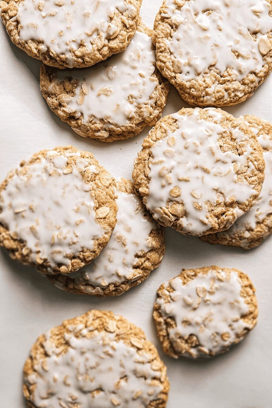 Iced Oatmeal Cookies