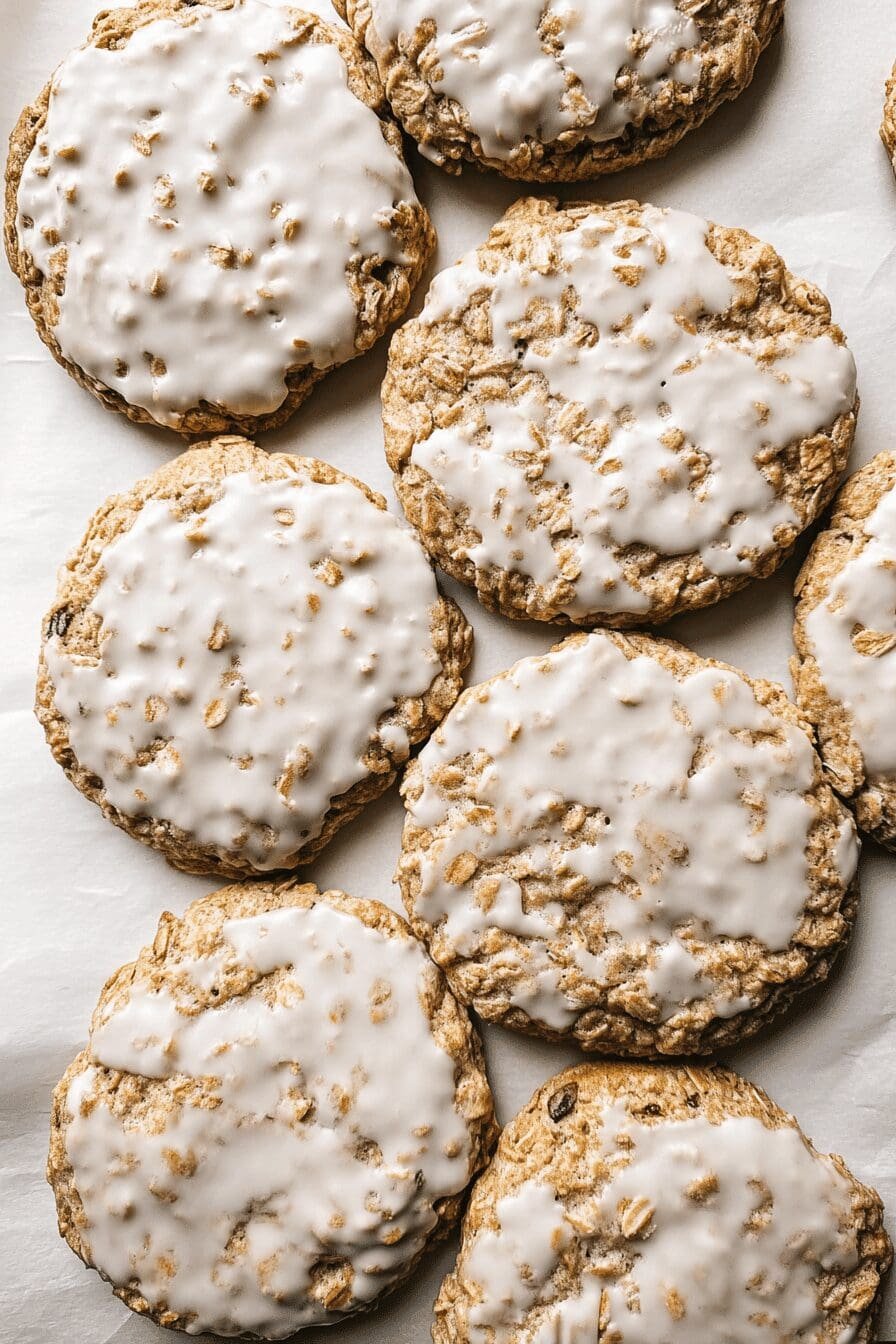 Iced Oatmeal Cookies