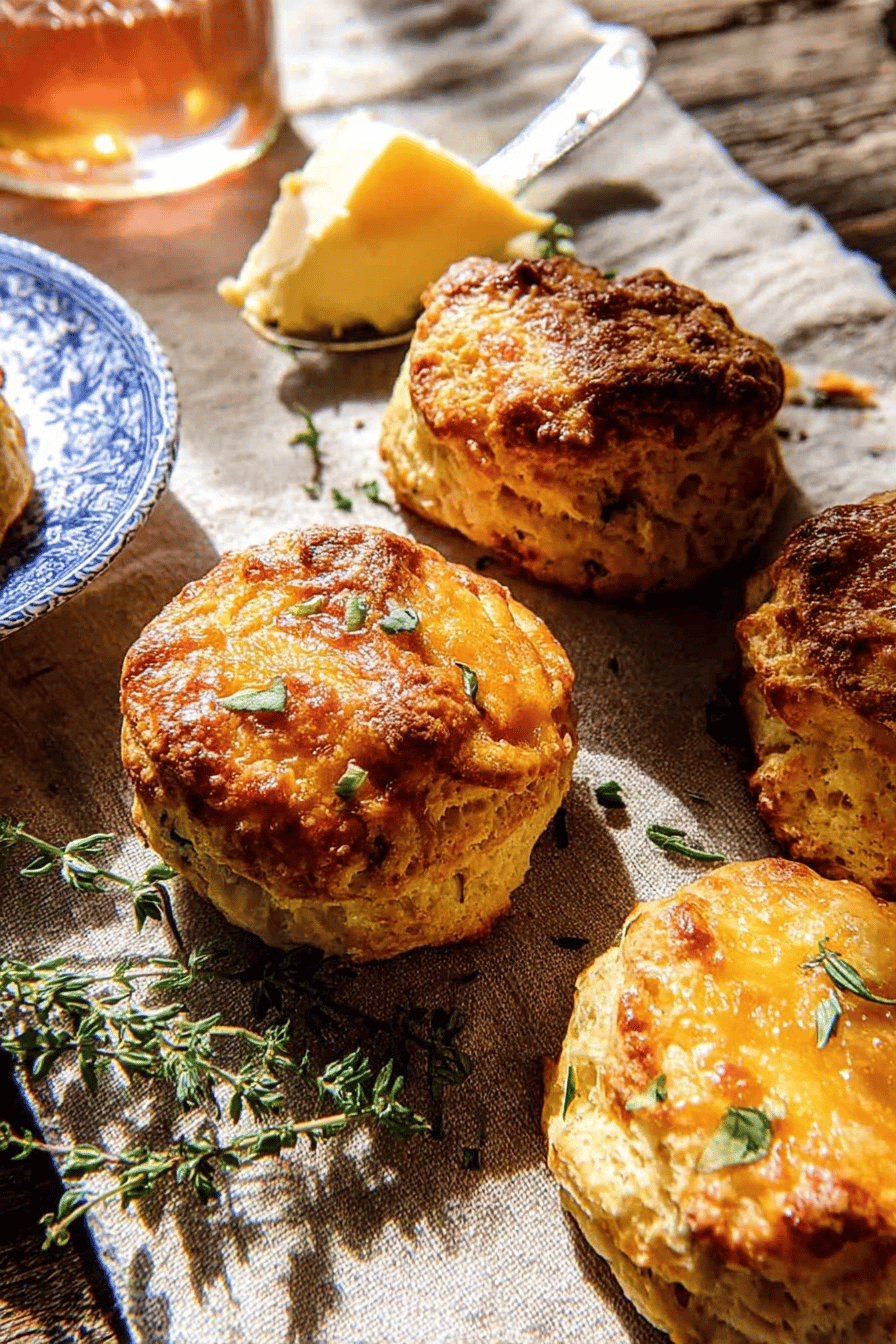 Jalapeno Honey Butter Cheddar Corn Biscuits