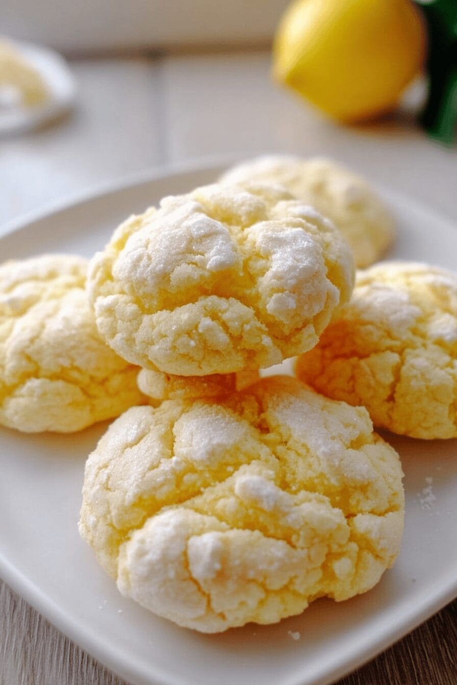 Lemon Gooey Butter Cookies