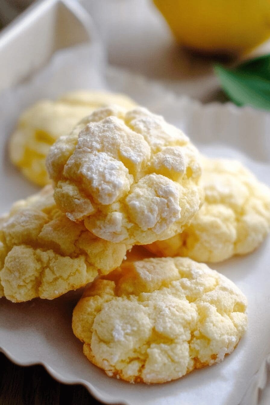 Lemon Gooey Butter Cookies