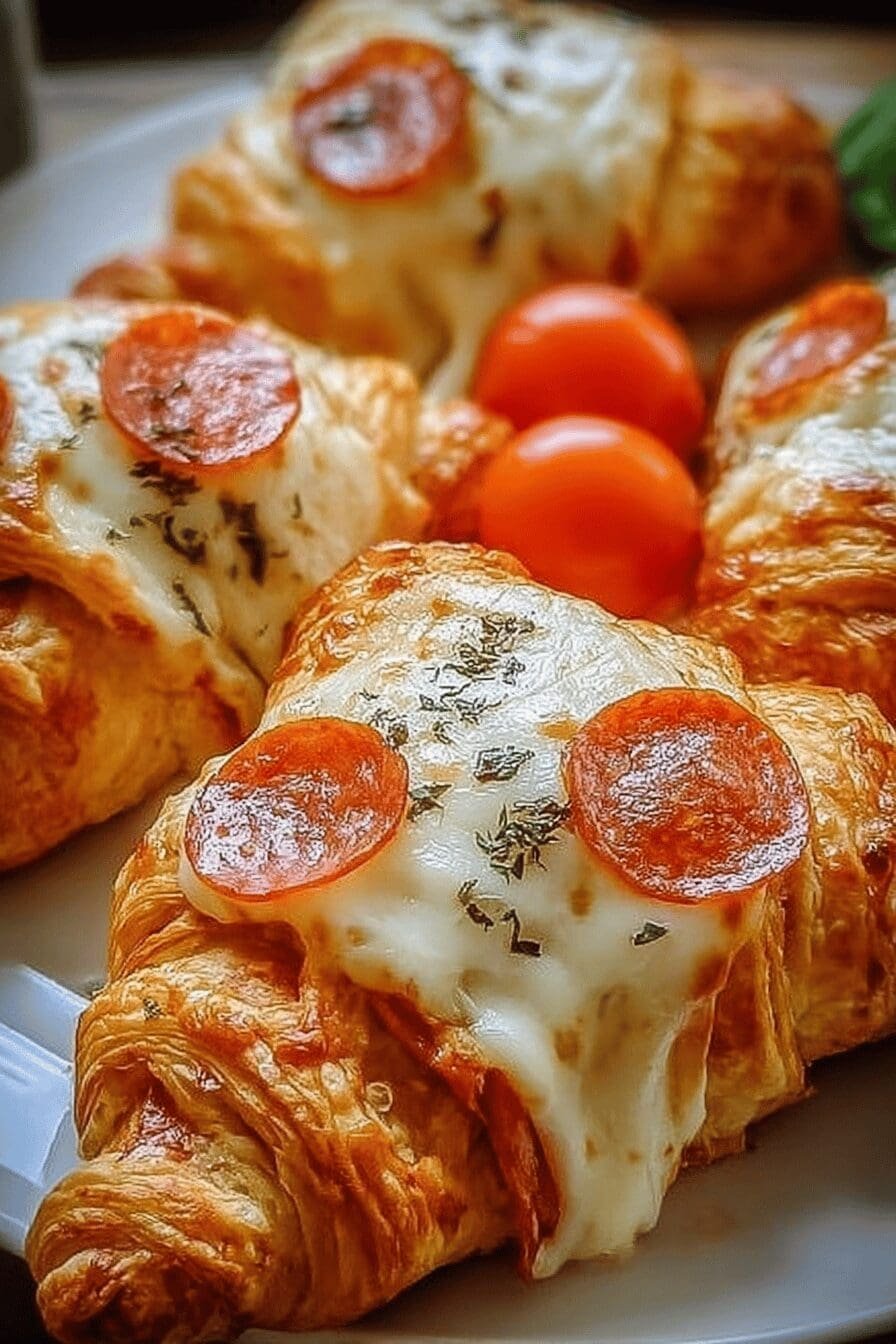 Mozzarella Pepperoni Croissant Rolls