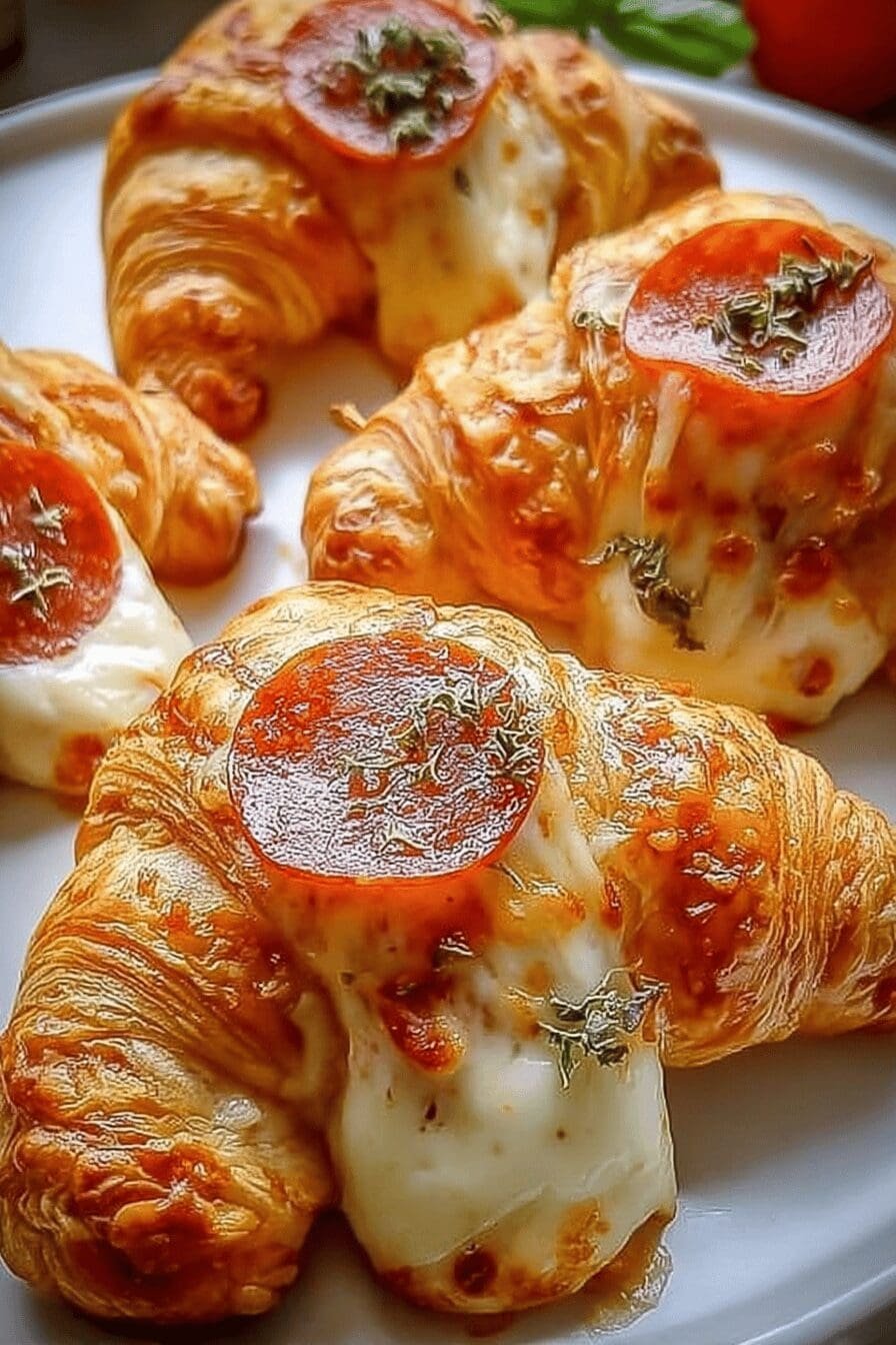 Mozzarella Pepperoni Croissant Rolls