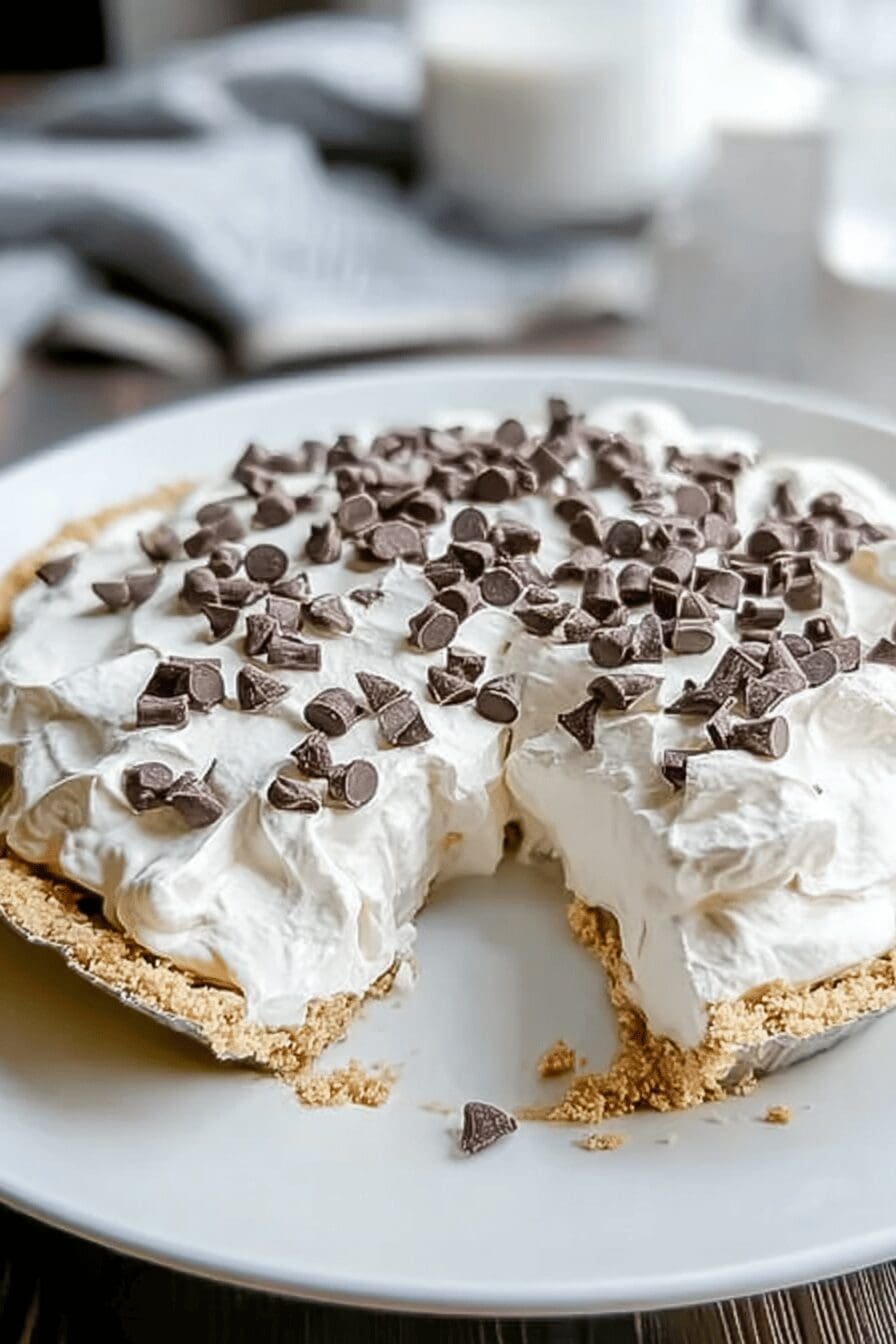 No Bake Cannoli Cream Pie