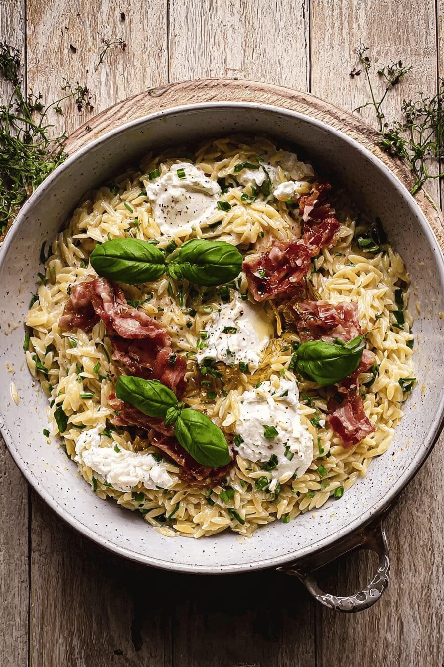 Orzo Carbonara