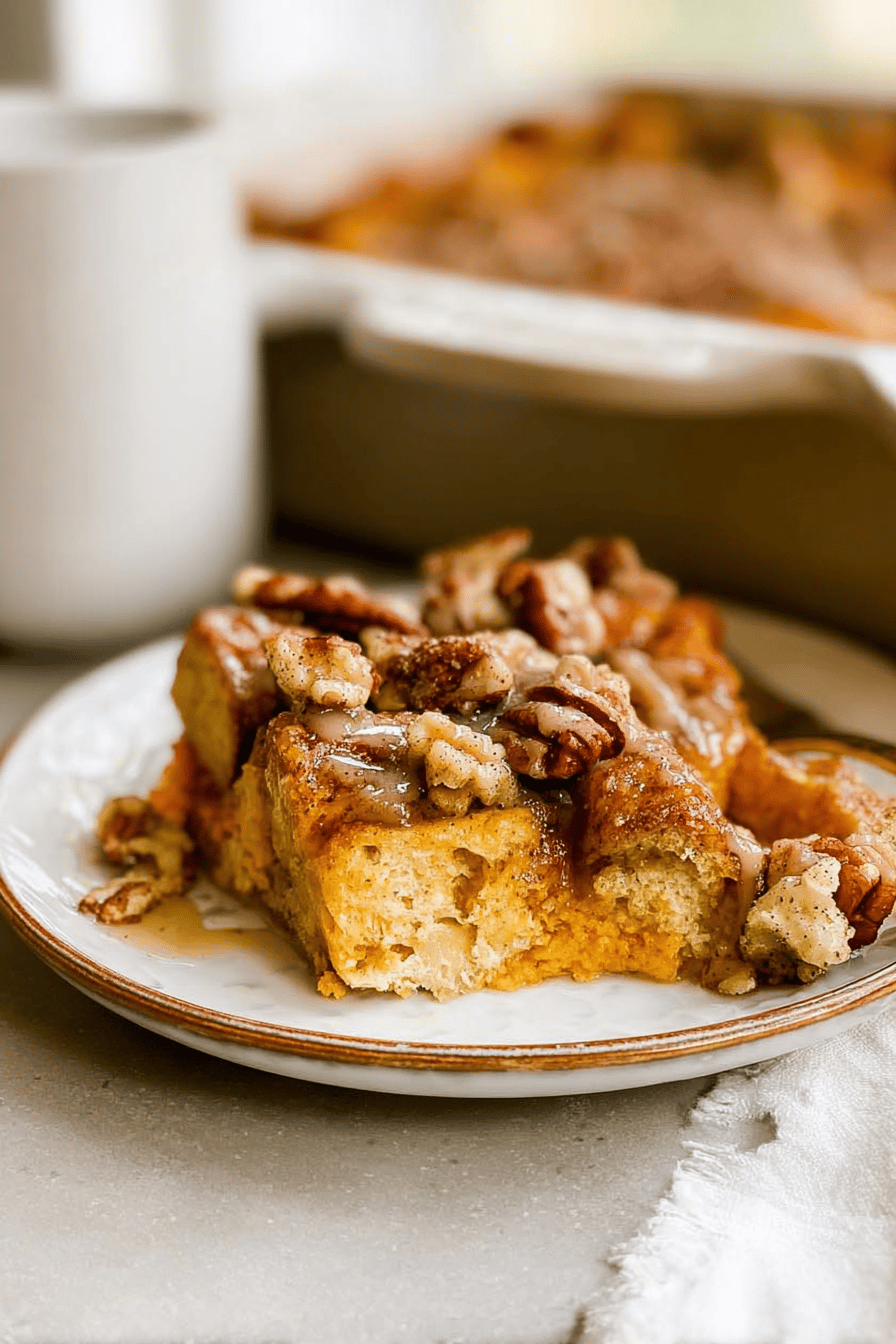 Pumpkin French Toast Casserole
