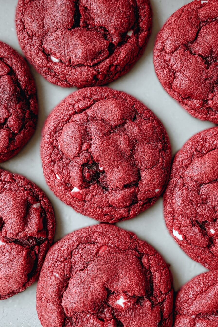 Red Velvet Cake Mix Cookies