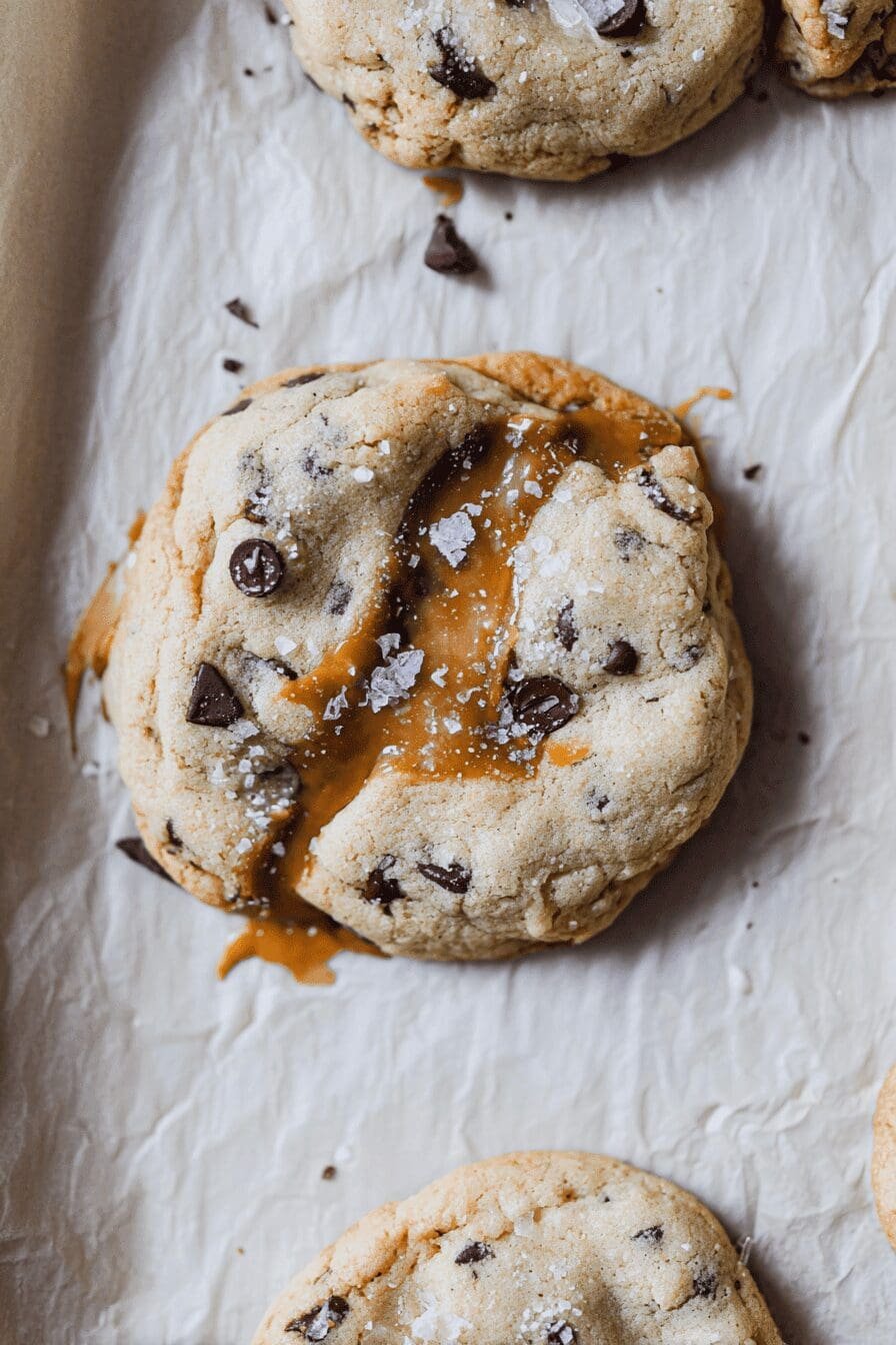 Salted Caramel Chocolate Chip Cookies
