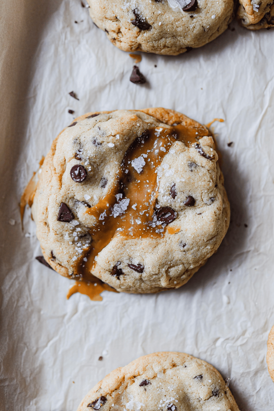 Salted Caramel Chocolate Chip Cookies