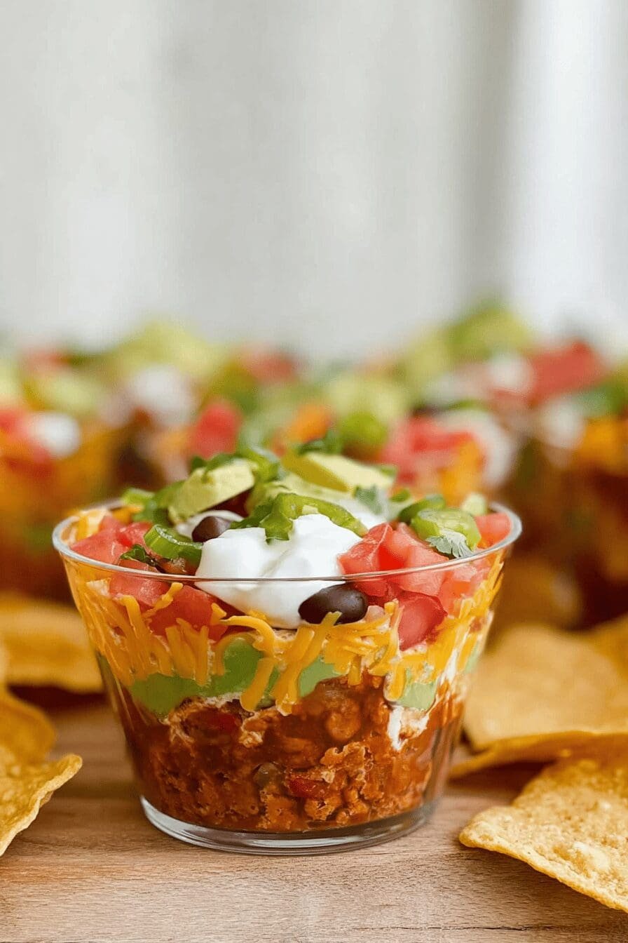 Seven Layer Bean Dip