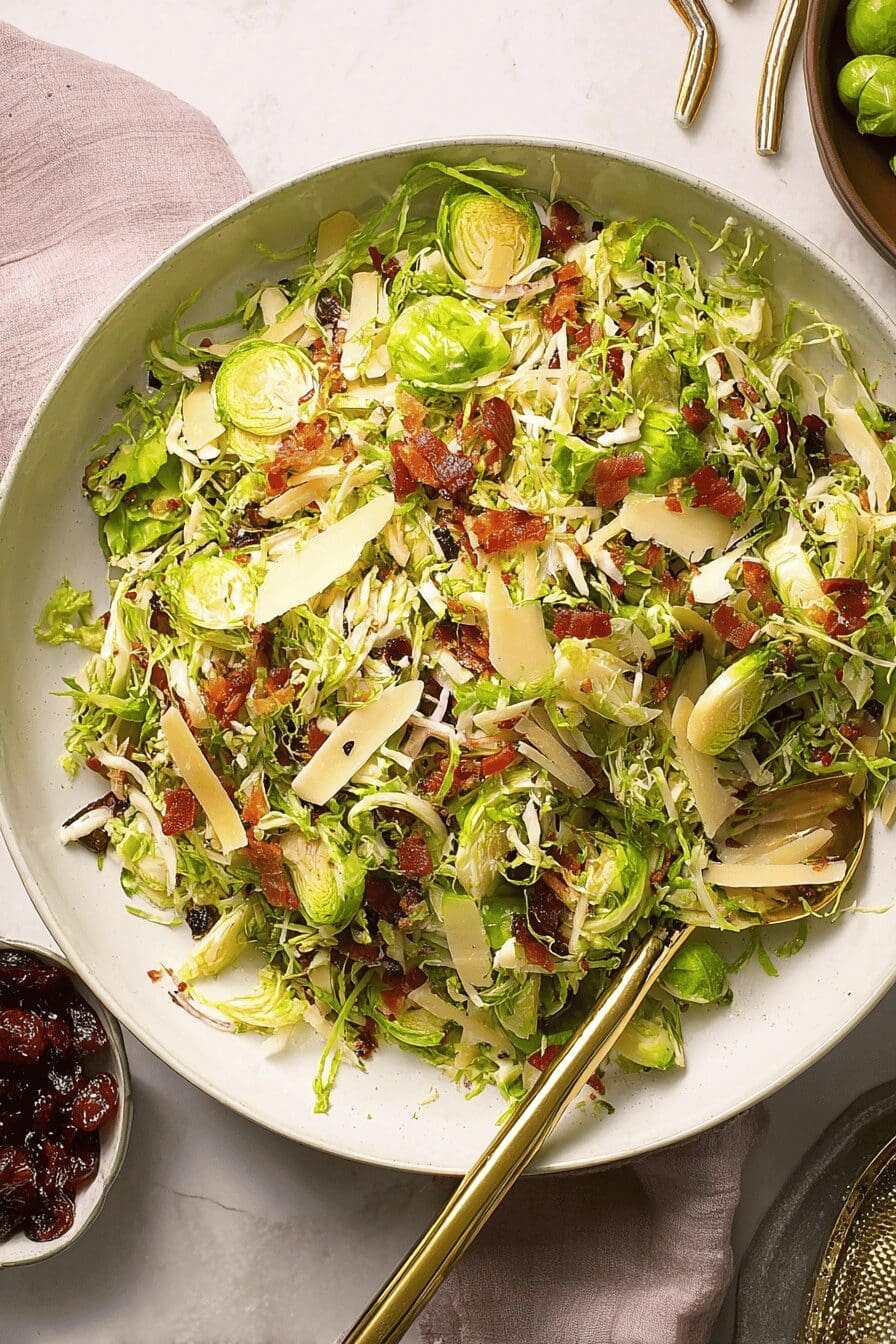 Shaved Brussels Sprouts Salad