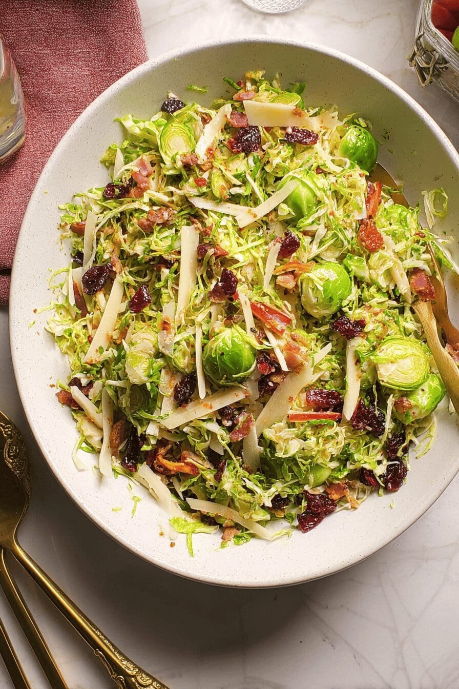 Shaved Brussels Sprouts Salad