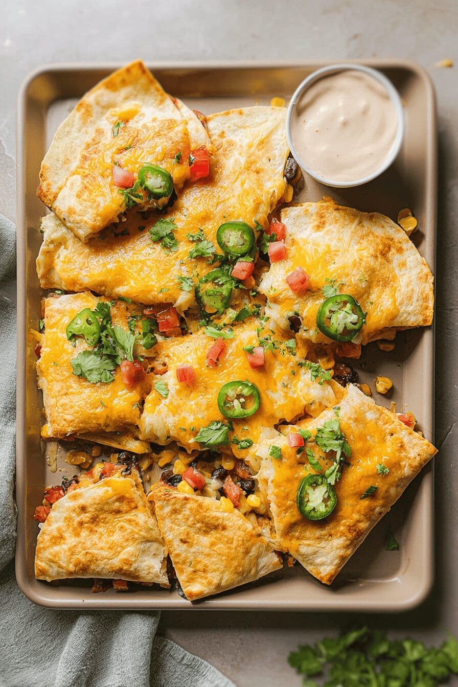 Sheet Pan Quesadillas