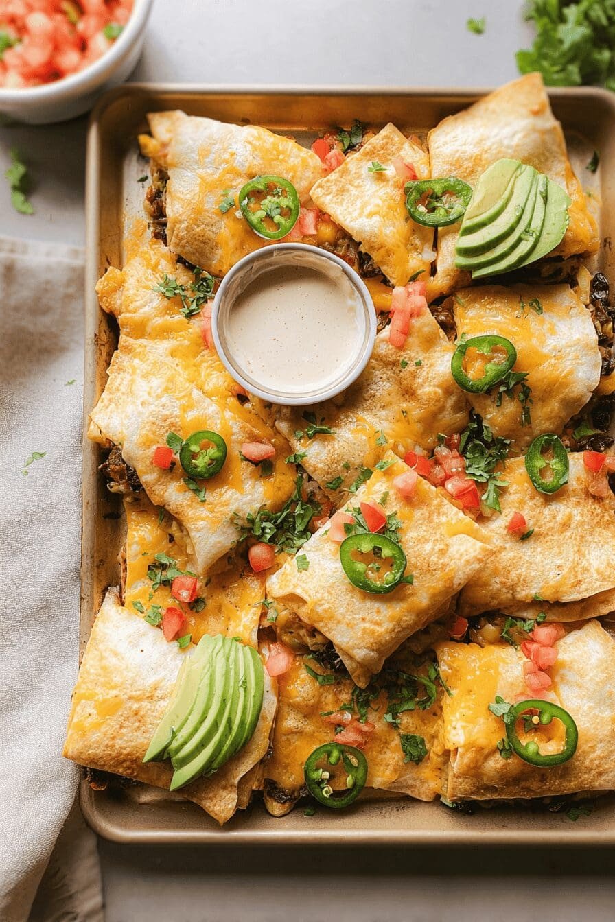 Sheet Pan Quesadillas