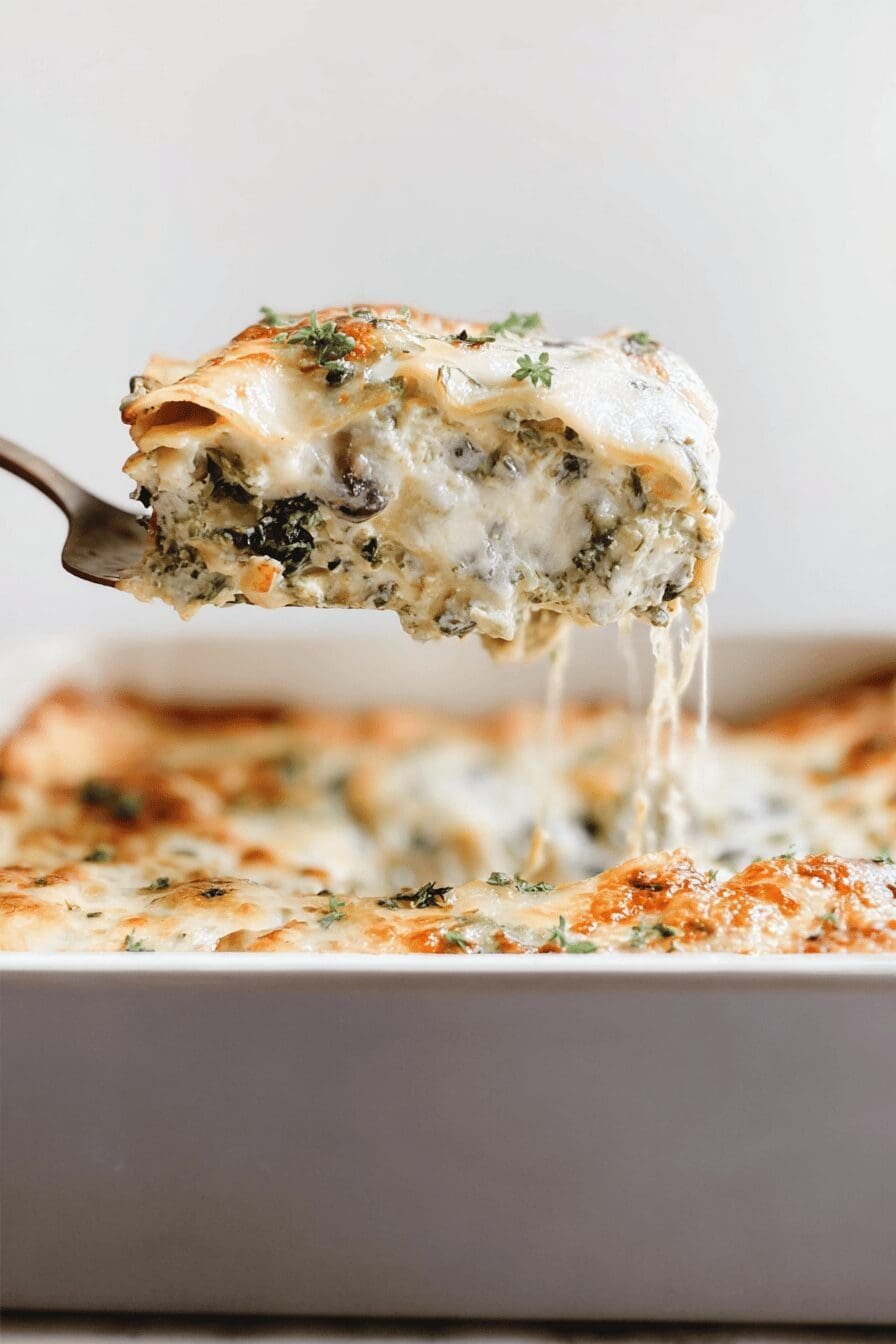 Spinach And Mushroom Lasagna