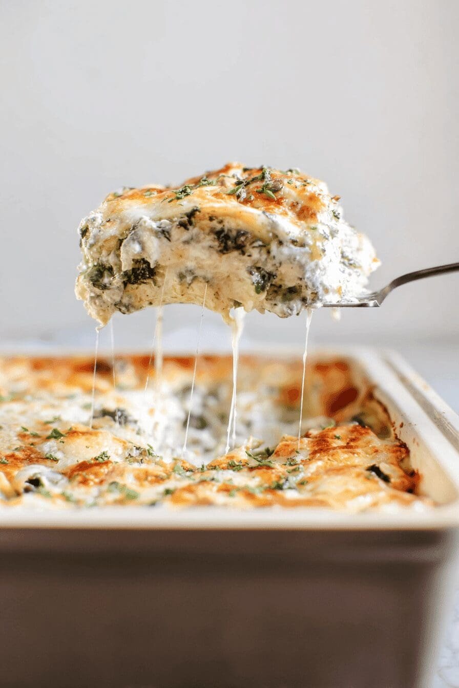 Spinach And Mushroom Lasagna