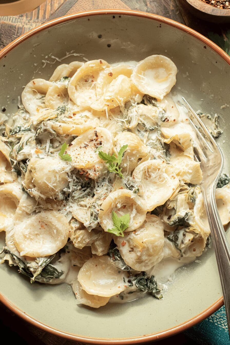 Spinach Artichoke Pasta