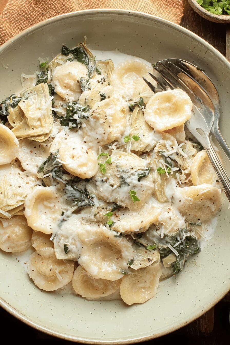 Spinach Artichoke Pasta
