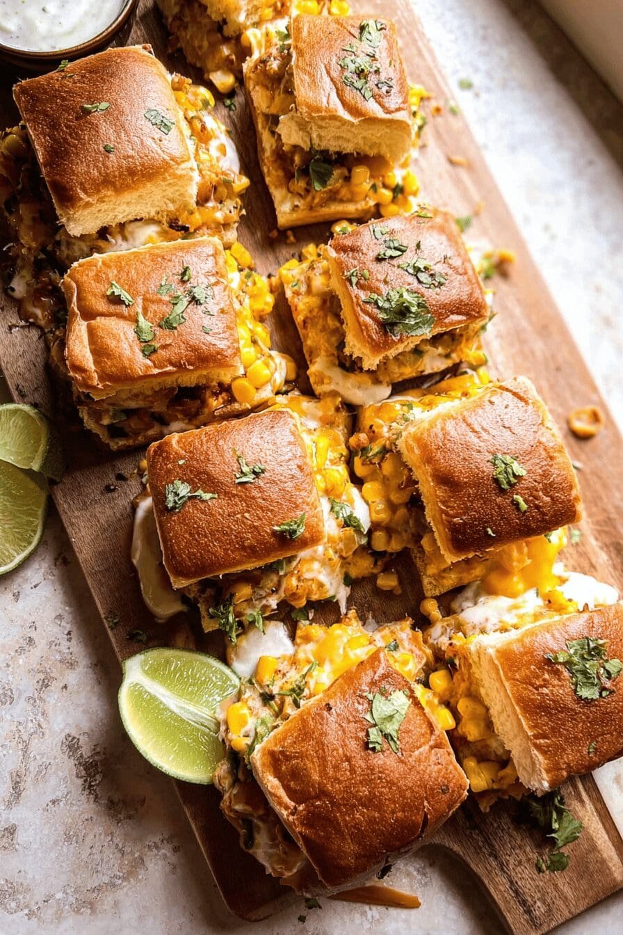 Street Corn Dip Sliders