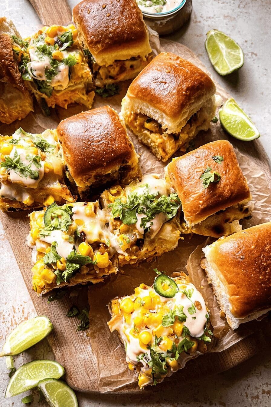 Street Corn Dip Sliders