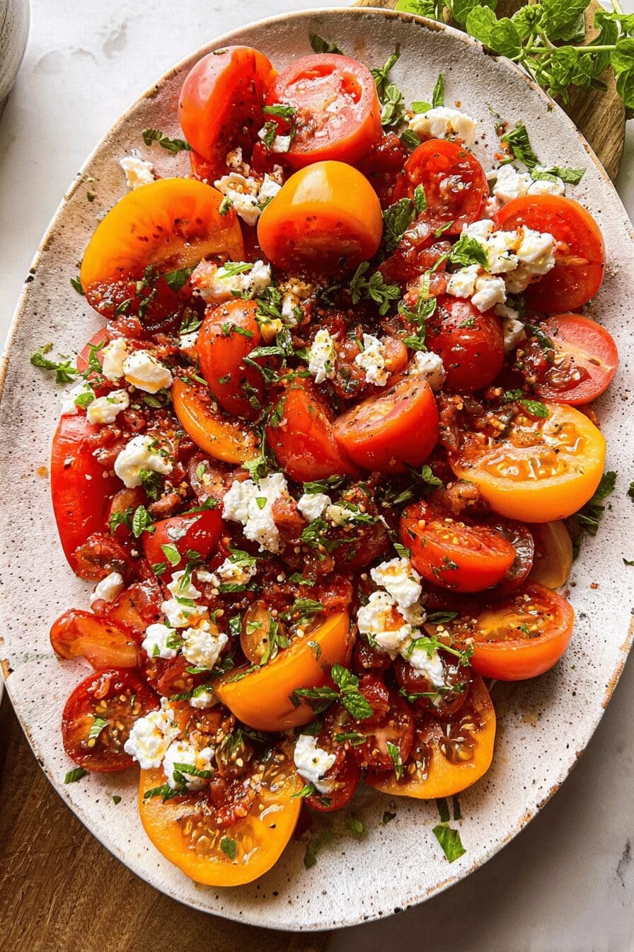 Tomato Goat Cheese Salad
