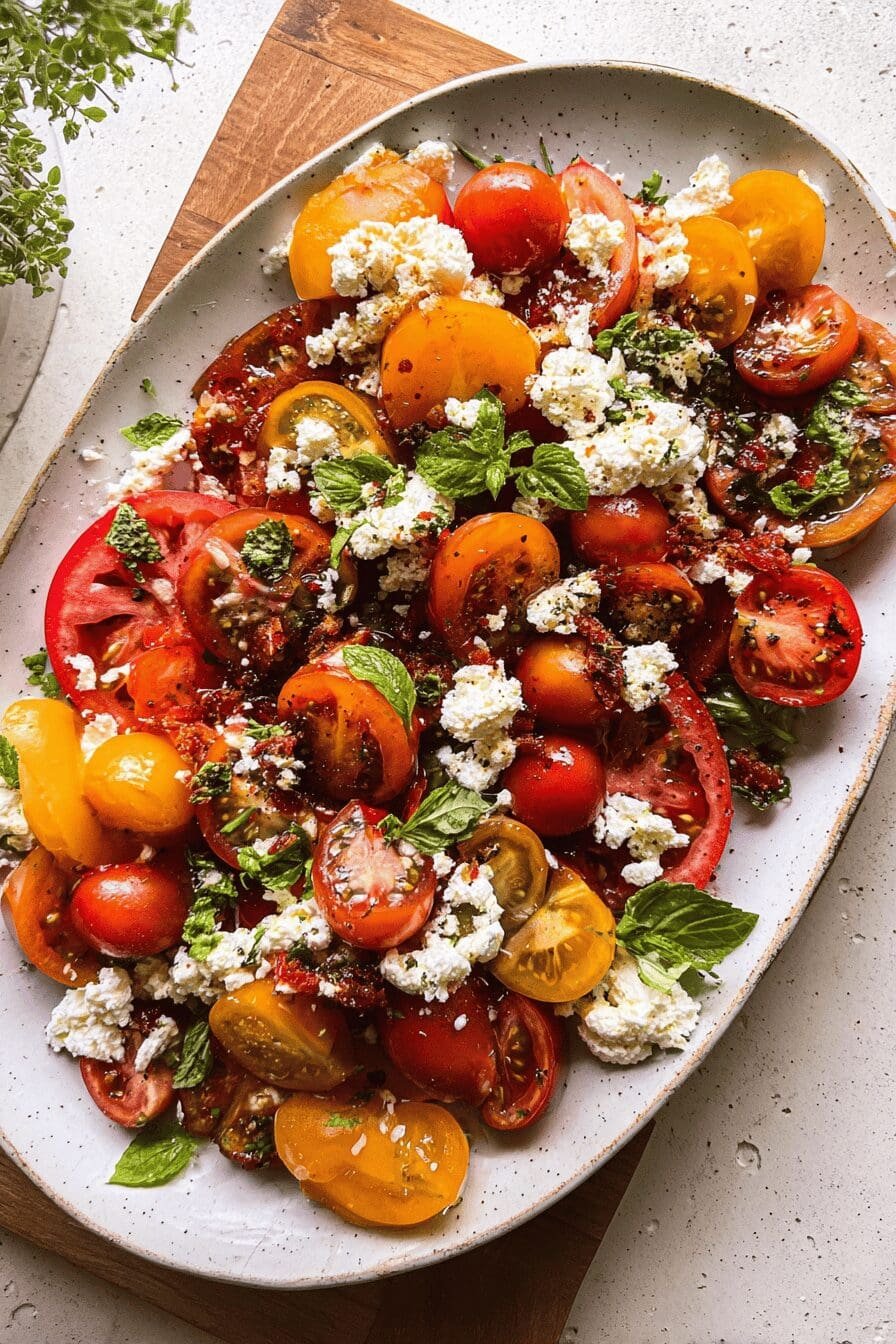 Tomato Goat Cheese Salad