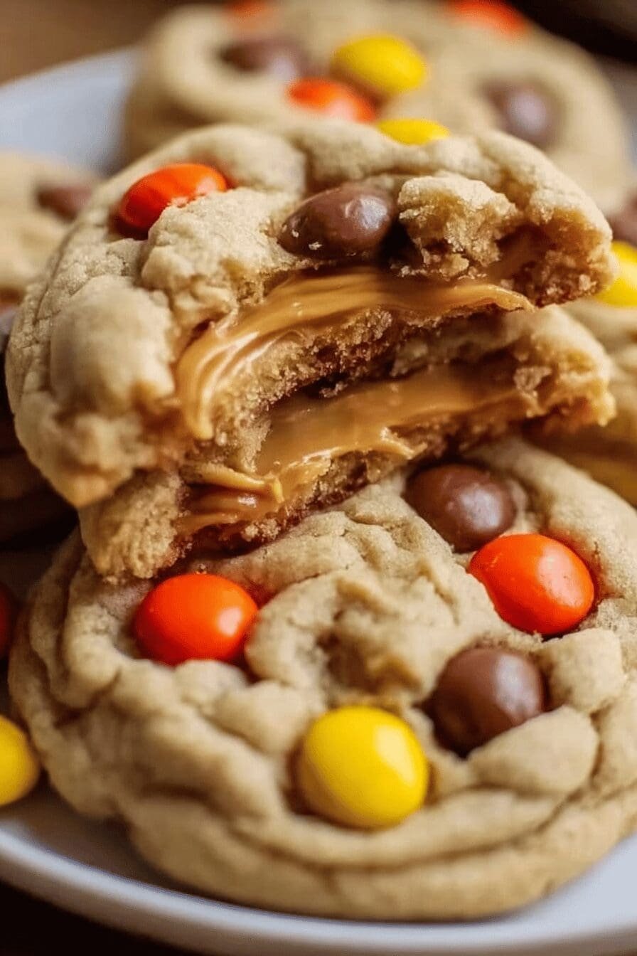 Triple Reeses Peanut Butter Cookies