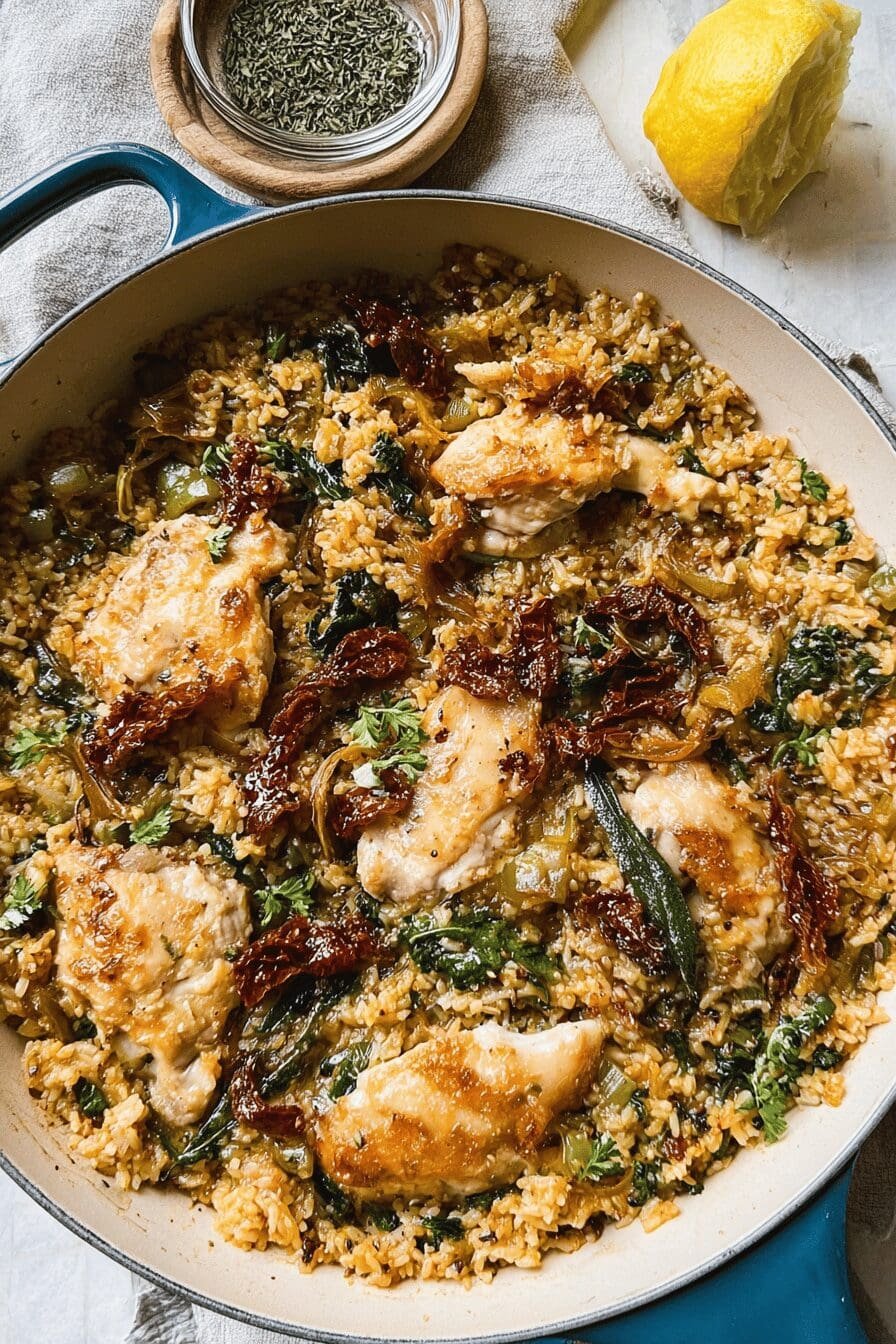 Tuscan Chicken And Rice